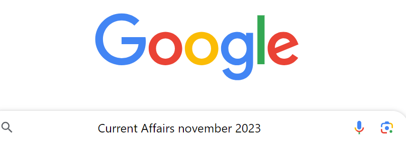 Current Affairs November 2023